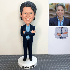 Custom Father Bobbleheads Of Yourself, Custom Boss Bobbleheads, Custom Business Man Bobbleheads Arms Folded