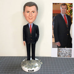 Custom Gifts For Your Boss Male, Custom Business Bobbleheads, Custom groomsman Bobbleheads, Unique Manager Gifts