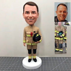 Custom Firemen Bobbleheads, Custom Warrior Bobbleheads, Custom Truckman Bobbleheads, Unique Gifts For Firemen