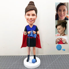 Custom Superhero Women Bobblehead, Custom Hero Wife Figurines Bobbleheads, Custom Superhero Mother Bobblehead As Unique Gifts