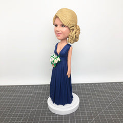 Custom Bride Bobbleheads, Custom Party Bobbleheads, Personalized Girlfriend Bobbleheads, Custom Bridesmaids Gifts Figurines