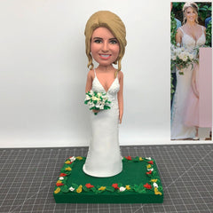 Custom Wedding Bobbleheads Unique Gifts For Wife, Custom Bride Bobbleheads, Personalized Bridesmaid Gifts, Unique GroomTo Bride Gift Ideas