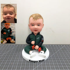 Custom Baby Figurines Cake Toppers, Custom Boy Bobbleheads, Personalized Baby Statue, Custom Kids Figurines Base On Photo