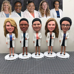 Custom Doctor Bobbleheads, Custom Dentisit Figurines, Personalized Nurses Bobbleheads, Custom Surgeon Bobbleheads, Custom Mediciner Statue