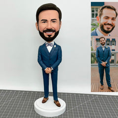 Custom Groom Bobblehead, Fully Custom Groomsmen Figurines Funny Groomsmen Gift, Custom Business Bobblehead For Boss, Custom Groomsman Statue