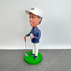 Custom Golf Bobbleheads, Personalized Golfer Figurines, Custom Father Sculptures, Personalized Boss Bobblehead, Custom Grandpa Bobblehead