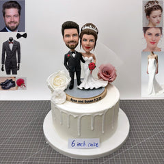 Custom Wedding Bobbleheads, Personalized Wedding Toppers Figurines, Bobbleheads, Custom Couple Sculptures, Custom Wedding Cake Toppers