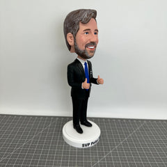 Custom Businessman Bobbleheads Thumbs Up, Custom Boss Bobbleheads, Custom Groom Figurines, Custom Entrepreneur Statues As Unique Gifts