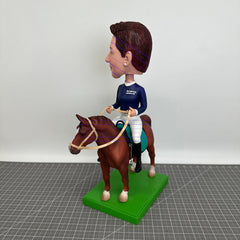 Custom Riding People Bobbleheads, Custom Show Jousting Bobblehead, Custom Wife Figurines On Horses, Custom Girlfriend Figurine Riding Horses