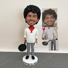 Custom Chef Bobbleheads, Custom Cook Bobblehead As Unique Boyfriend Gift, Custom Master Figurines, Custom Executive Chef Statue