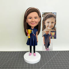 Custom Child Bobbleheads For Kids, Custom Baby Bobbleheads, Custom Daughter Figurines, Custom Son Figurines As Birthday Gifts