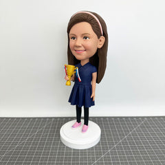 Custom Child Bobbleheads For Kids, Custom Baby Bobbleheads, Custom Daughter Figurines, Custom Son Figurines As Birthday Gifts