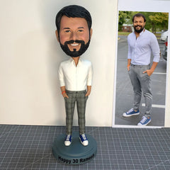 Custom Man Bobbleheads, Personalized Boyfriend Bobblehead, Custom Husband Bobbleheads, Custom Father Bobblehead, Custom Boss Bobblehead