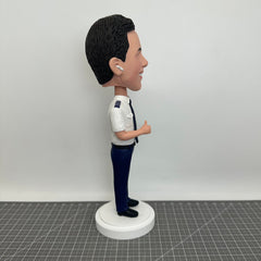 Custom Aircraft Commander Bobbleheads, Custom Captain Bobblehead Unique Christmas Gift, Custom Air Force Figurines, Custom Pilot Statues