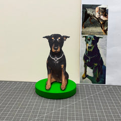 Personalized Dog Wedding Cake Topper Sculpture, Custom Pet Caketopper Bobblehead, Dog Wedding Caketopper, Dog Caketopper Miniature