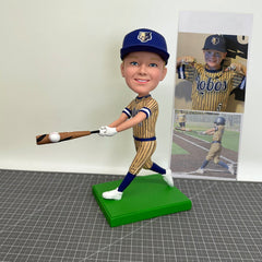 Custom Baseball Bobbleheads, Custom Baseball Player Bobblehead, Custom Kid Bobbleheads, Custom Sport Bobblehead For Boy