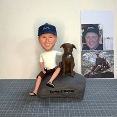 Custom Bobbleheads With Pet, Custom Bobblehead With Dog, Custom Pet Bobblehead, Custom Animal Figurines, Custom Dog Figurines