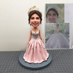 Custom Wedding Bobbleheads, Custom Wedding Cake Toppers Figurines, Custom Cake Topper Wedding Figurine Wedding Bobble Head