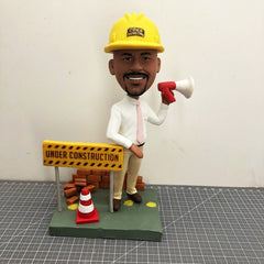 Custom Worker Figurines, Custom Builder Bobblehead, Custom Porter Bobblehead, Custom Architect Bobbleheads, Custom Designer Statue