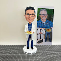 Custom Doctor Bobblehead Cook, Personalized Dentist Bobblehead, Custom Specialist Bobbleheads, Custom Laboratory Doctor Bobbleheads