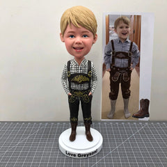 Custom Cowboy Bobbleheads, Custom Child Bobbleheads, Custom Baby Bobblehead, Custom Boy Figurines, Custom Child Sculptures