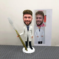 Custom Dentist Bobbleheads, Custom Doctor Bobblehead As A Birthday Gift, Custom Md Figurines, Custom Medical Student Bobbleheads