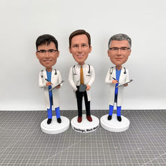 Custom Doctor Bobbleheads, Custom Dentist Bobbleheads, Personalized Medical Professor Figurines Group Purchase Minimum Order Of 3 Pieces