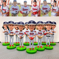 Custom Baseball Team Members Bobbleheads, Custom Group Buy Bobbleheads, Custom Basketball Team Bobbleheads, Custom Football Team Bobbleheads