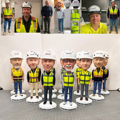 Custom Group Bobbleheads, Custom Engineering Team Bobbleheads, Custom Organization Bobbleheads, Custom Association Member Bobbleheads Bulk