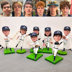 Custom Baseball Bobbleheads, Custom Baseball Team Member Bobblehead, Custom Group Bobbleheads, Custom Team Bobbleheads Minimum Quantity 10