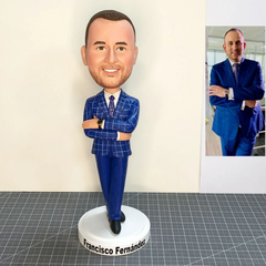 Custom Business Suit Bobbleheads For Man, Custom Businessman Bobblehead, Make Your own Custom Bobblehead, Create Your Own Bobblehead