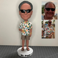 Custom Casual Bobblehead For Father, Boss, Manager, Colleague, Friend. Custom Bobbleheads For Father’s Day, Boss’ Day, Anniversary, Birthday