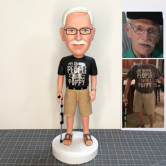 Custom Grandfather Bobbleheads, Christmas Gifts For Father, Great Father Birthday Gifts, Unique Gifts For My Grandfather