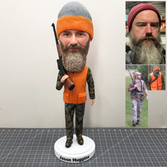 Custom Gun Bobbleheads, Personalized Shotgun Bobblehead, Custom Hunter Bobbleheads, Custom Veteran Bobbleheads Gifts