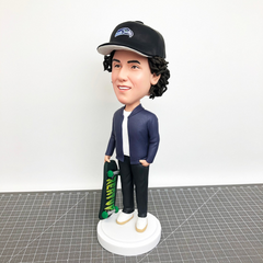 Custom Scooter Boy Bobbleheads, Custom Figurines For Husband, Boyfriend, Colleague, Boss, Custom Sculpture Bobblehead, Custom Wax Figure