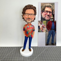 Custom Father Bobbleheads, Custom Boss Bobbleheads, Custom Husband Figurines, Custom Son Figurines As Birthday Gifts