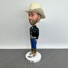 Custom Cosplay Cowboy Bobbleheads, Personalized Matador Figurines, Custom Husband Figurines, Custom Boyfriend Bobbleheads