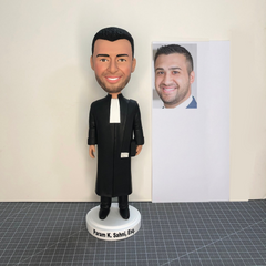 Custom Pastor Bobbleheads, Custom Priest Bobblehead, Custom Teacher Bobblehead, Custom Angel Figurines, Custom Civil Servant Figurines